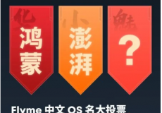 魅族启动Flyme OS新中文名投票活动