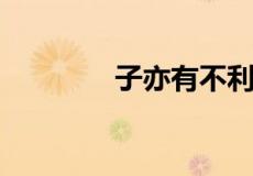 子亦有不利焉的焉什么意思