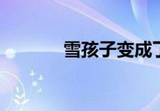雪孩子变成了水汽扩句怎么写
