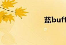 蓝buff是什么意思