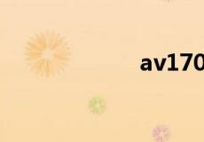 av170001什么梗