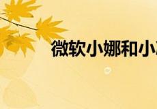 微软小娜和小冰区别 主要有三个