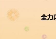 全力以赴的意思