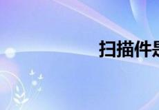 扫描件是什么格式的