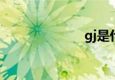 gj是什么意思呀
