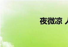 夜微凉 人未央 啥意思