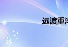 远渡重洋是什么意思