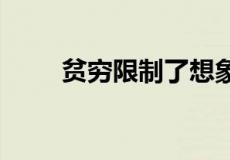 贫穷限制了想象,下一句应该回什么
