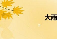 大雨滂沱意思