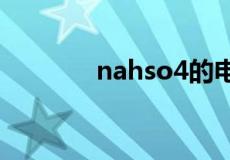 nahso4的电离方程式怎么写