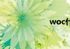 woc什么意思 包