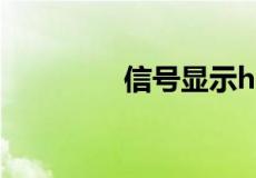 信号显示h+代表什么网络