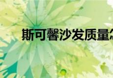 斯可馨沙发质量怎么样是一线品牌吗？