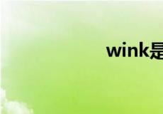 wink是什么意思呢