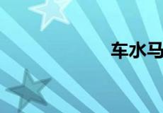 车水马龙打一生肖