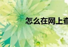 怎么在网上查询个人户籍资料?