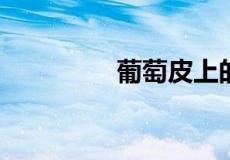 葡萄皮上的小疙瘩是什么