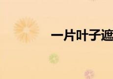 一片叶子遮住眼睛打一成语