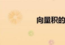 向量积的坐标运算公式