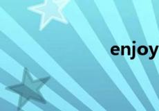 enjoy的名词形式