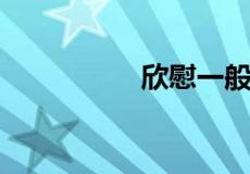 欣慰一般用在什么地方