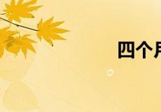 四个月念什么字