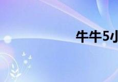 牛牛5小牛是什么牌