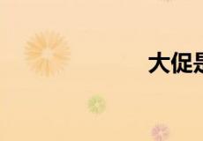 大促是什么意思