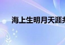 海上生明月天涯共此时是写中秋节的吗