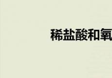 稀盐酸和氧化铁反应方程式