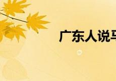 广东人说马仔是什么意思