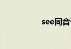 see同音词是什么单词
