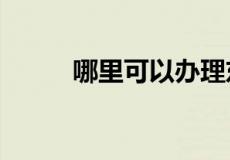 哪里可以办理东莞市的公交IC卡?
