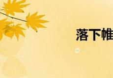落下帷幕什么意思