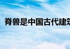 脊兽是中国古代建筑屋顶一般是以什么排头