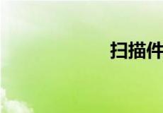 扫描件是什么格式
